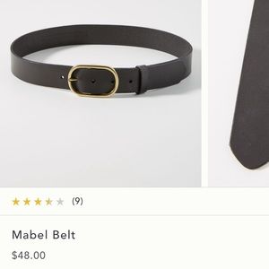 NWT Anthropologie Mabel Black Belt XS